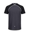 Regatta - T-shirt TORNELL - Hommes (Gris clair/noir) - UTRG4935