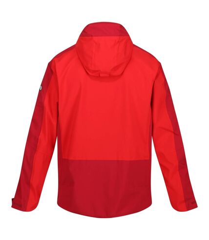 Regatta Mens Highton Stretch II Waterproof Jacket (Chinese Red/Dark Red) - UTRG6832