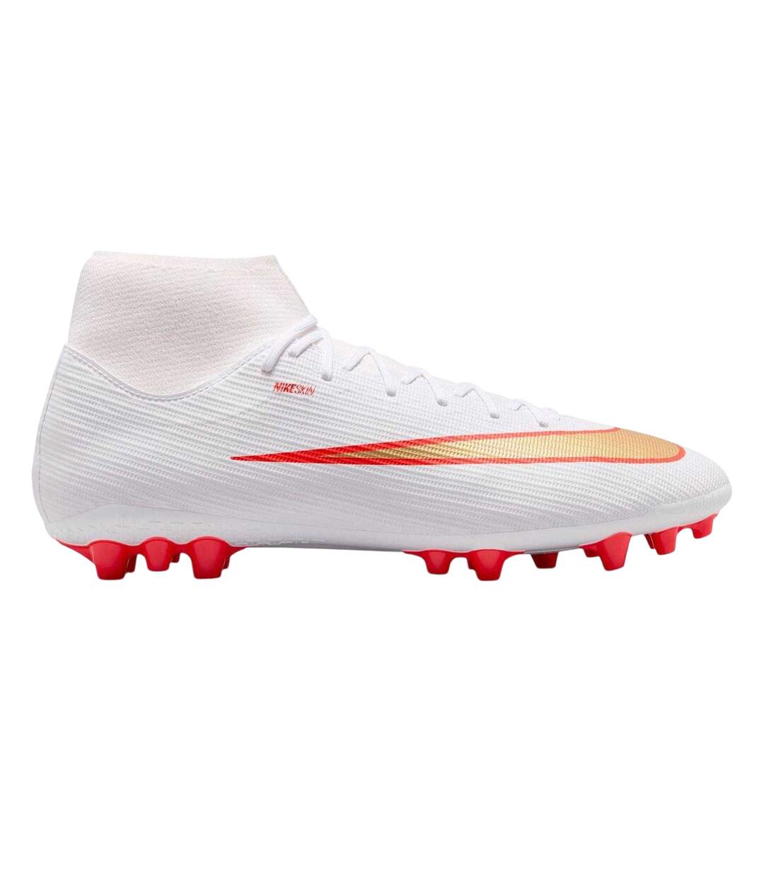 Chaussures De Foot Pour Terrain Artificiel Mercurial Academy Homme Blanc Rouge Nike-1