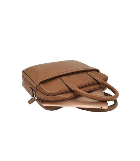 Katana - Cartable femme en cuir 14 2 cpts - camel - 8639