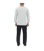 Ensemble Pyjama long homme en coton uni Logo poitrine Pierre Cardin-2