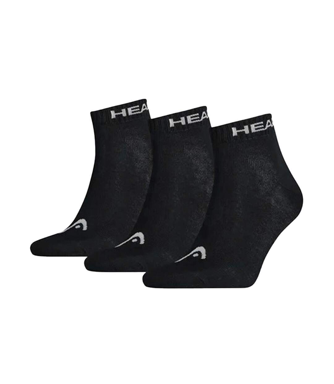 x3 Chaussettes Noires Mixte Head 0200-1