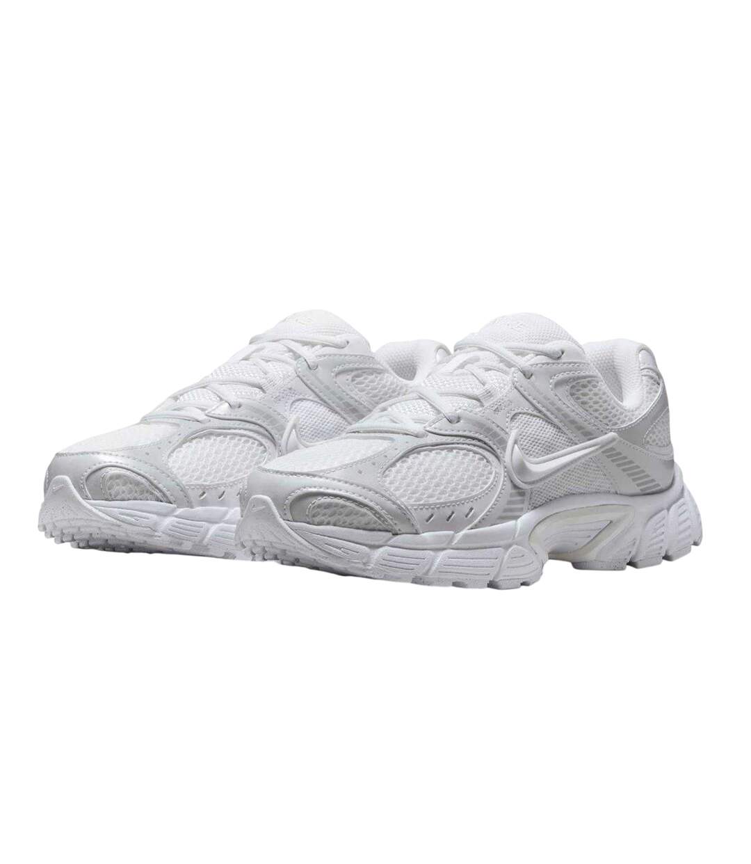 Mens Vomero Run 5 Mesh Trainers White Silver Nike-4
