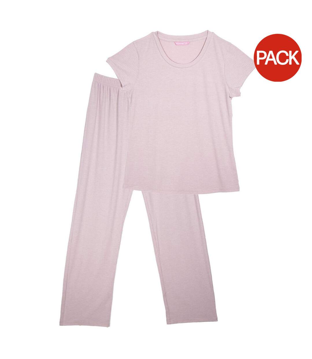 Ensemble De Vêtements De Détente Motif/style Côtelé Femme Beige Keanu-1