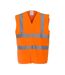 Gilet fluo band + brace adulte jaune fluo Yoko-1
