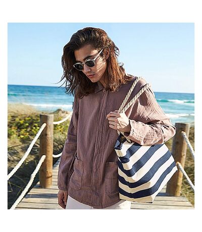 Tote Bag Nautical Taille Unique Beige Pâle Bleu Marine Westford Mill
