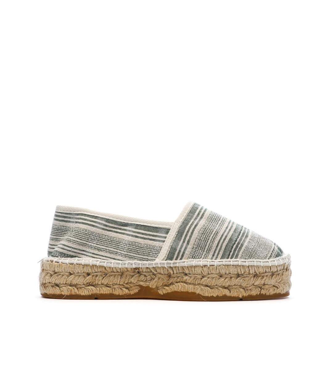 Espadrilles blanches/vertes femme pare gabia aduna-2