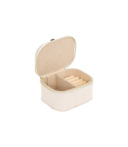 Boîte à Bijoux en Velours Enya 11cm Beige