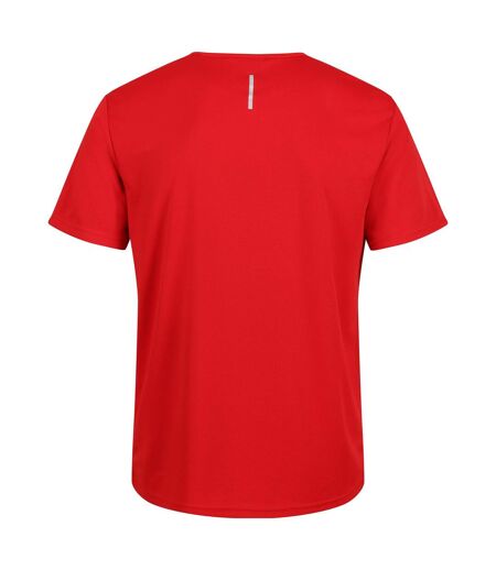 Regatta Mens Pro Reflective Moisture Wicking T-Shirt (Classic Red)