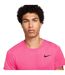 Mens Court Slam Dri-fit T-shirt Hot Fushia White Nike-3