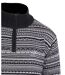 Pull camionneur col montant zippé jacquard PAST1N-3