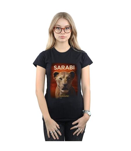 Disney Femme/Ladies The Lion King Movie Sarabi Poster Cotton T-Shirt (Noir) - UTBI25184