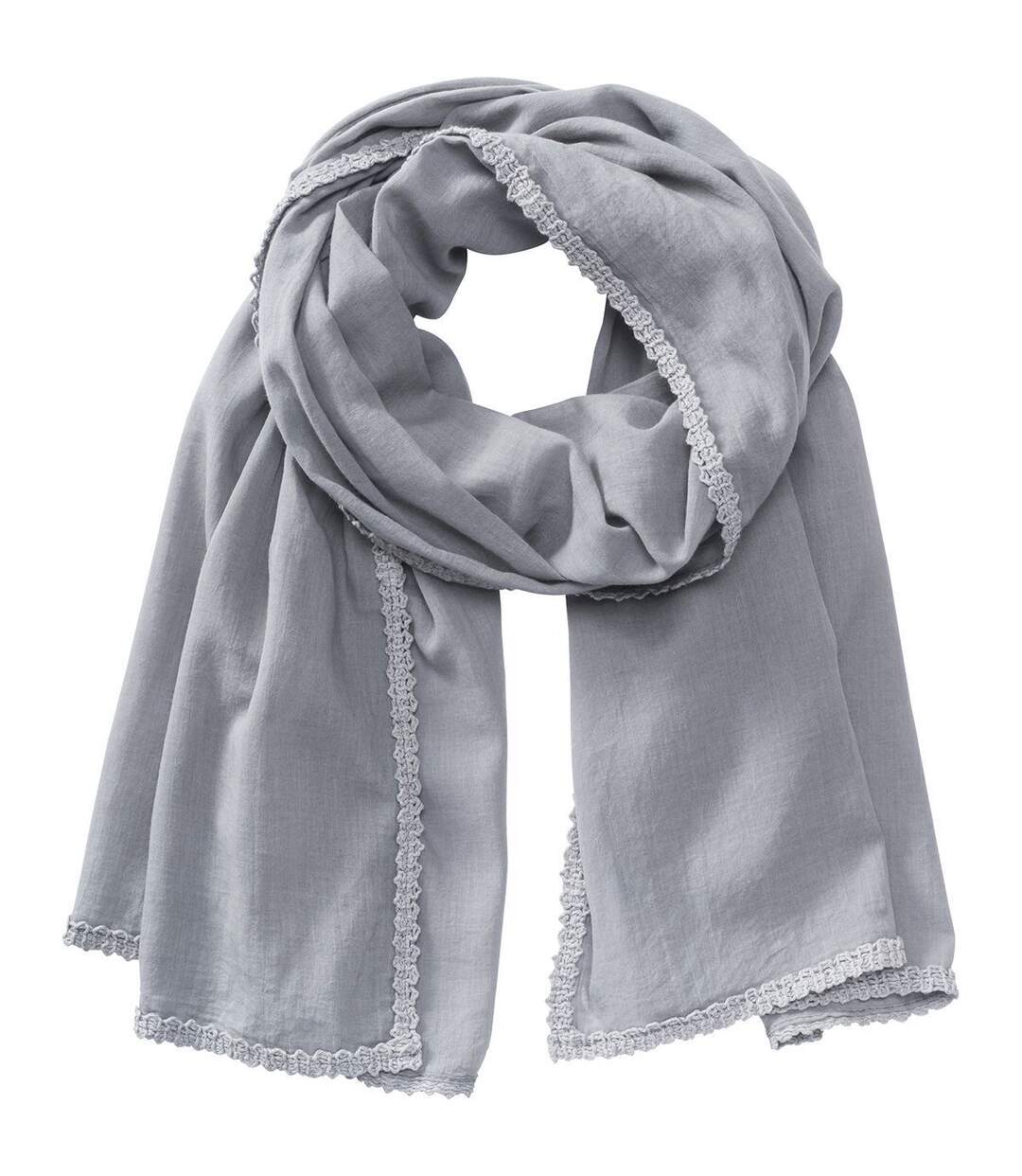 Echarpe légère ultra féminine - MB6404 - gris-1