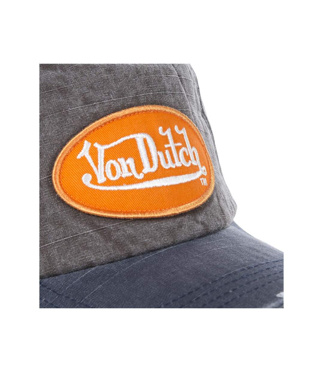 Casquette Baseball Homme Jack Gris Logo Orange Vondutch-3