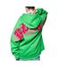 Sweat à capuche vert/rose homme kaporal salto-2
