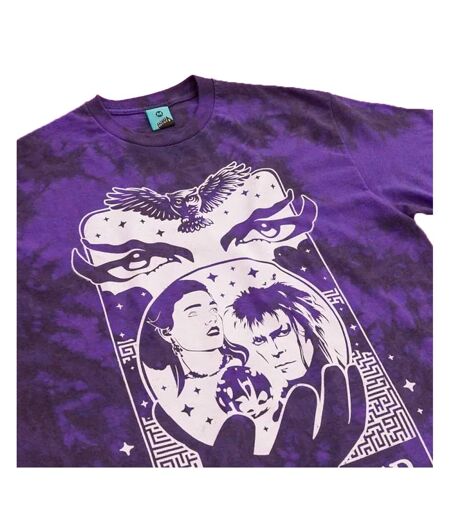 T-shirt Motif/style Cartes De Tarot Adulte Violet Labyrinth