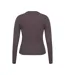 Womens/ladies Slim Long-sleeved T-shirt Chocolate Slazenger-2