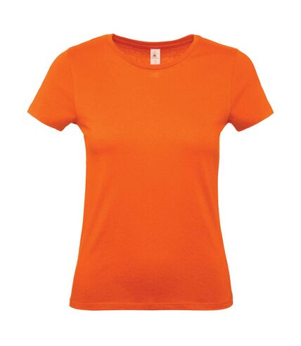 Womens/ladies #e150 t-shirt orange B&C