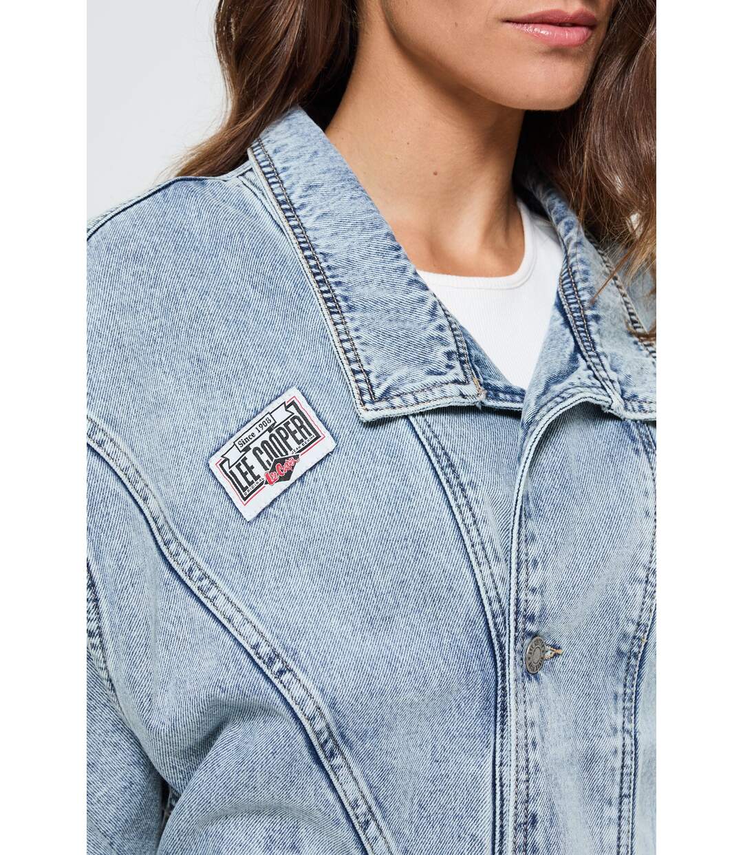 Veste Flana Light Medium Blue Brushed-5