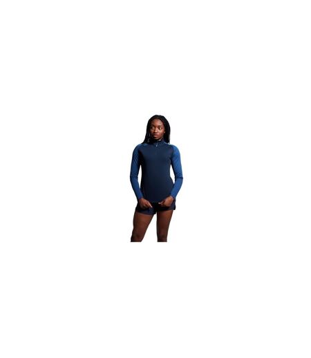 Womens/ladies Elite Base Layer Top True Navy Navy Marl Canterbury