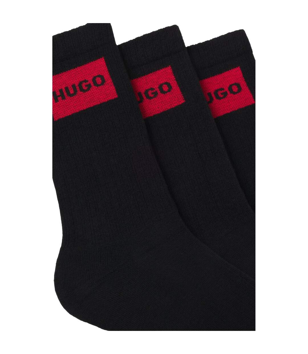 Lot De 2  Chaussettes Femme Noir Hugo-3