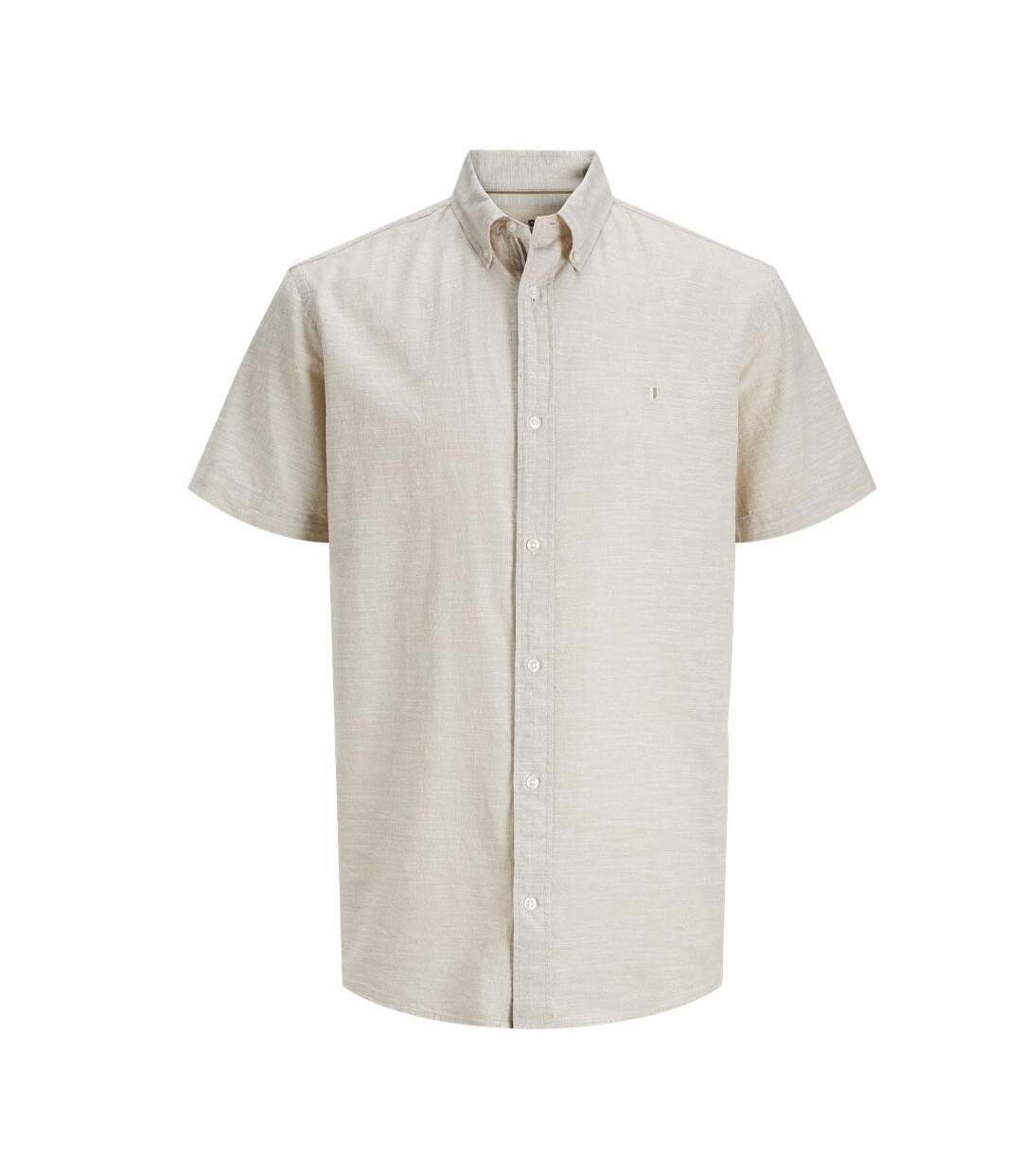 Chemise beige homme jack & jones summer0 - l-3