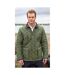 Result Mens Cheltenham Gold Fleece Lined Jacket (Water Repellent & Windproof) (Olive)