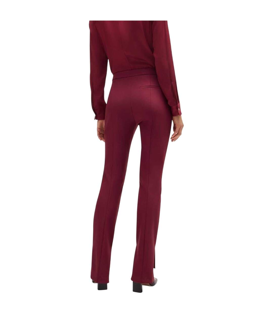 Pantalon Tizena Femme Rouge Foncé Boss-3
