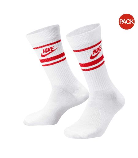Chaussettes Tous Les Jours Sportswear Essential Adulte Blanc Rouge Nike