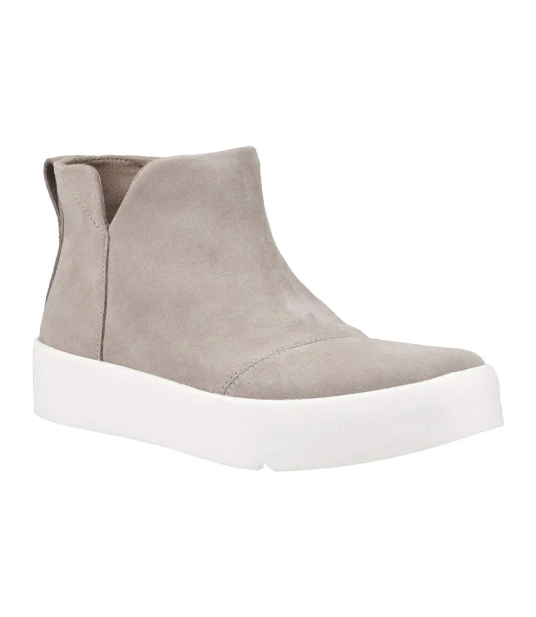 Womens/ladies Verona Suede Mid Cut Ankle Boots Taupe Toms-1