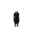 Robe Moulante Manches Longues Femme Noir Hugo-1