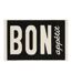 Tapis de Cuisine Appetito 50x80cm Noir-1