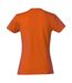 T-shirt Femme Orange Sang Clique-2