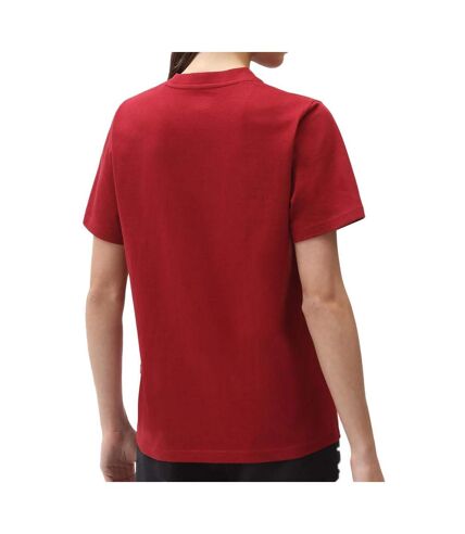 T-shirt Rouge Femme Dickies Icon Logo - XXS