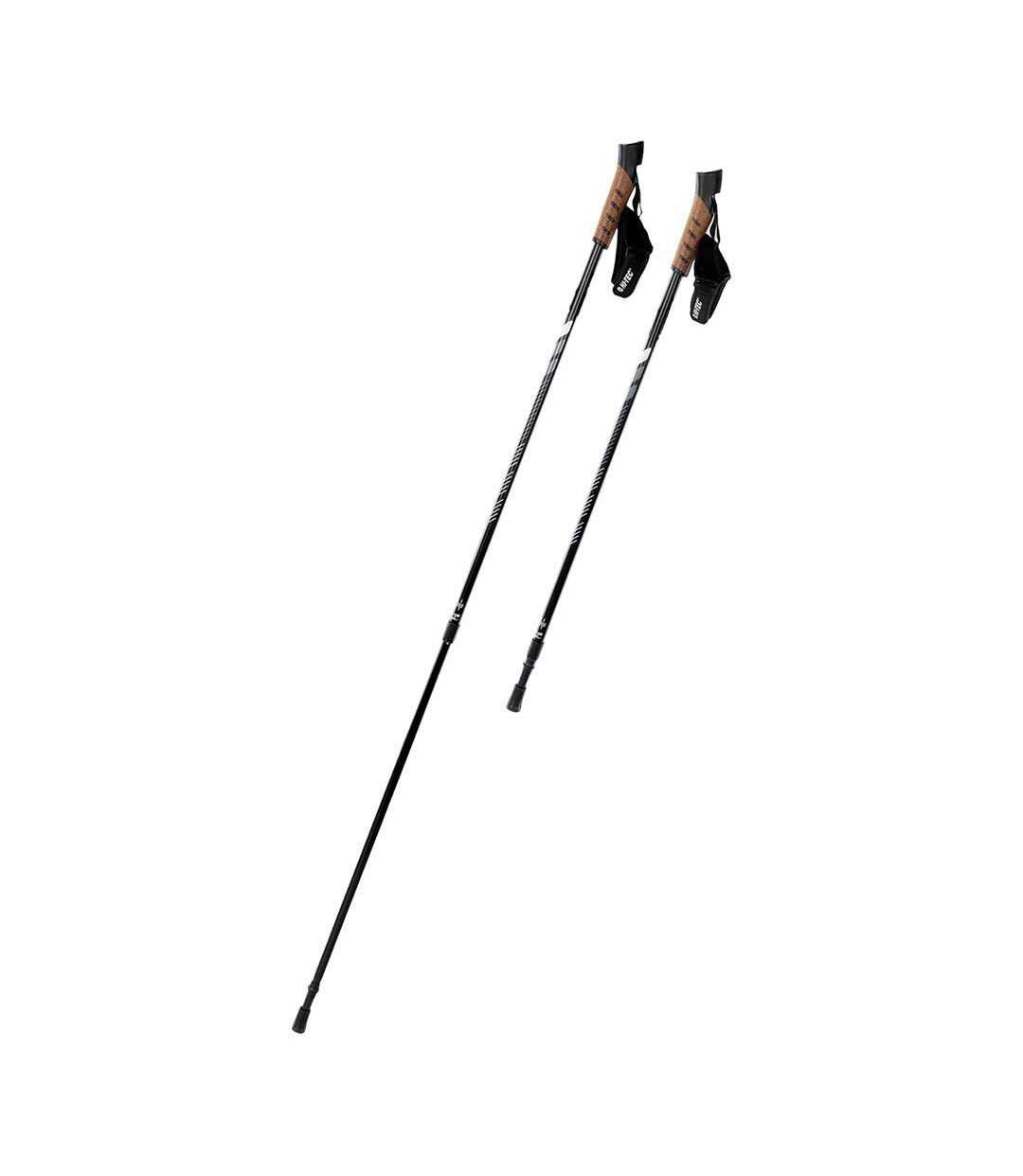 Bâtons De Randonnée Alpenstock 85 Cm-135 Cm Noir Gris Hi-Tec-2