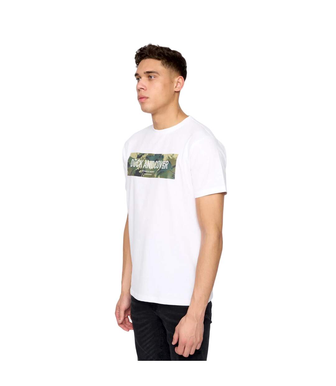 T-shirt wayfirth homme blanc Duck and Cover-3