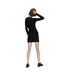 Womens/ladies Mini T-shirt Dress Black Pieces-3