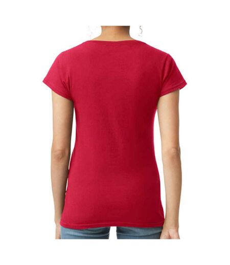 T-shirt softstyle femme rouge vif Gildan