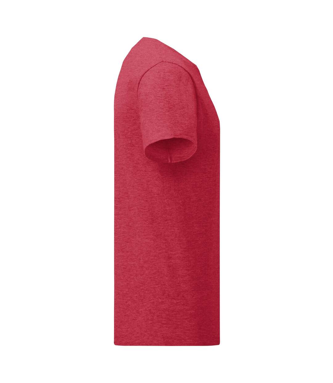 T-shirt Iconic Homme Rouge Chiné Fruit Of The Loom-3