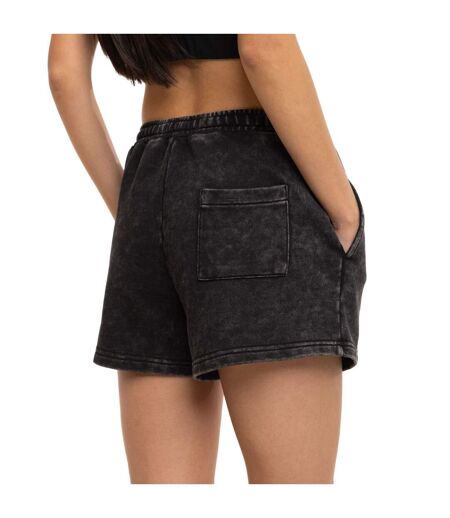Short femme uni acid wash lien de serrage et patch côté Palm Paradise Vondutch