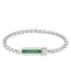 Mens Spelt Stainless Steel Braided Bracelet One Size Silver Lacoste-1