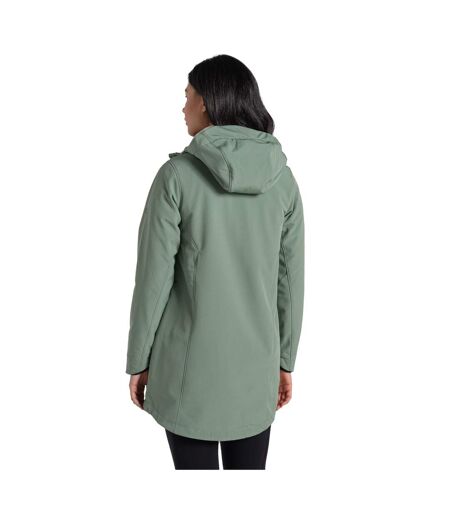 Veste Longue Unie À Capuche Hopegill Femme Vert De Gris Craghoppers