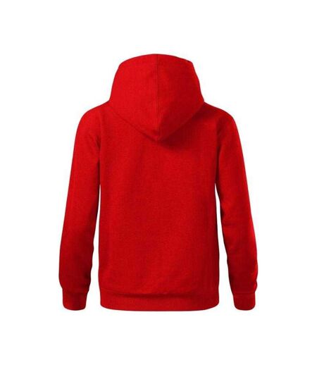 Sweat À Capuche Moon Femme Rouge Malfini