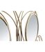 Décoration Murale 7 Miroirs Ronds 124cm Or-3