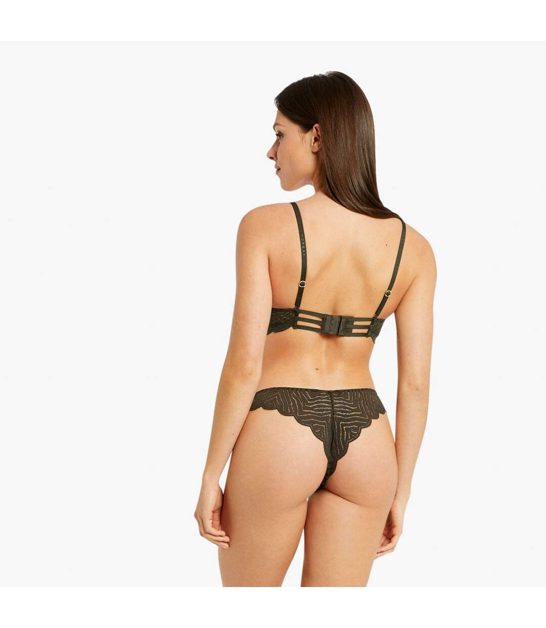 Soutien-gorge à armatures kaki Marianne