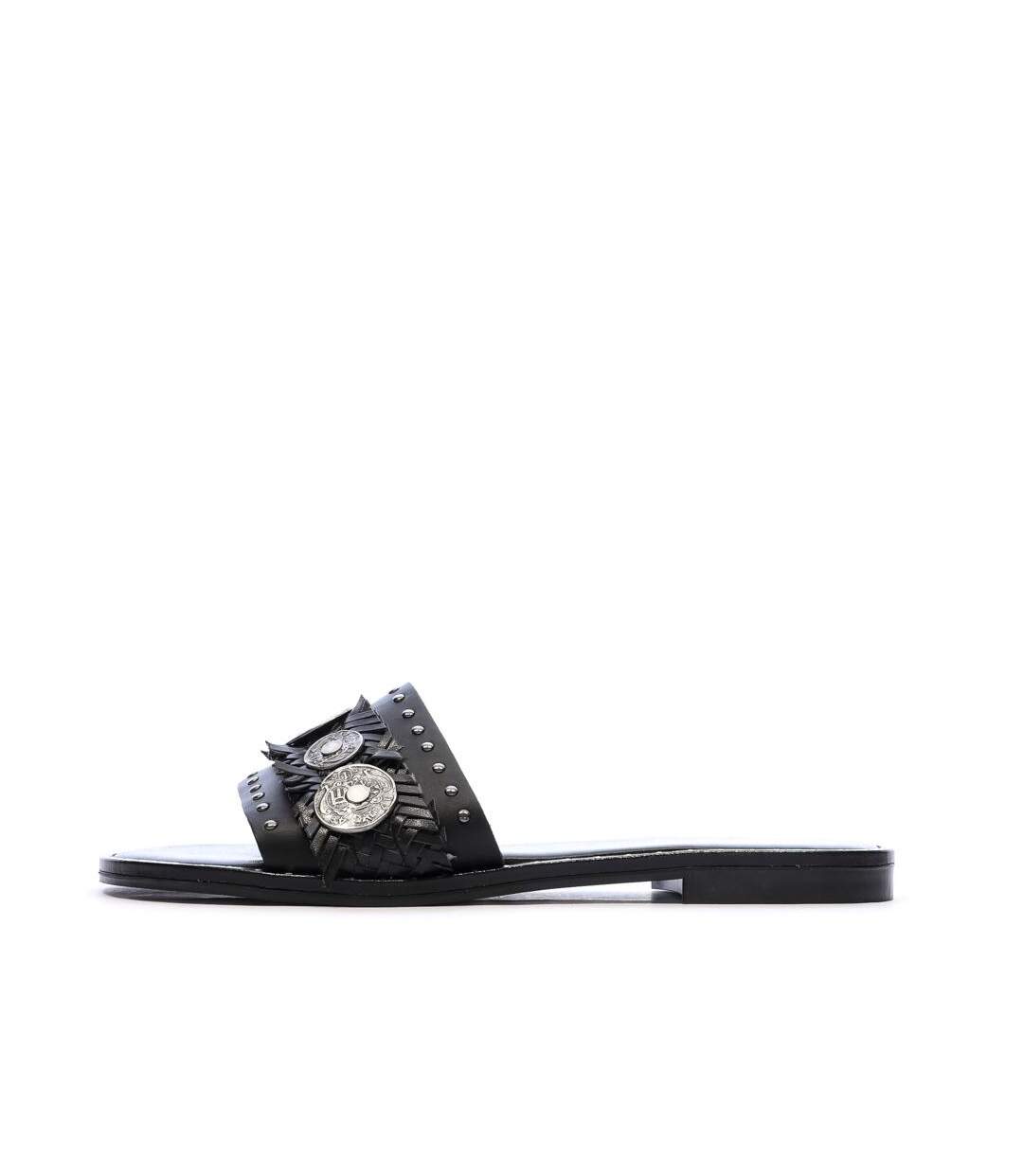 Sandales noir femme replay nairobi mule-1