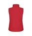 Womens/ladies Classic Softshell Body Warmer Red Clique-2