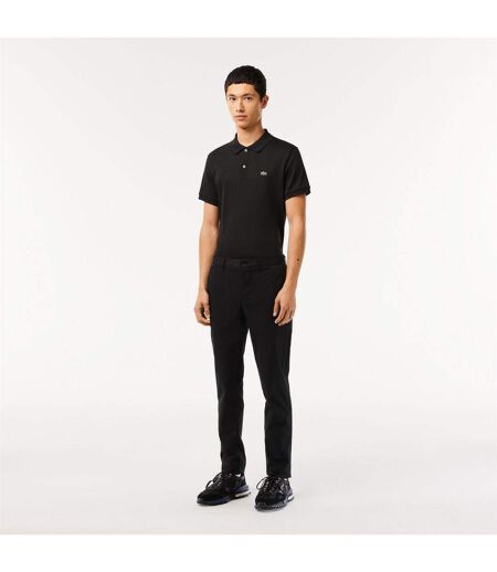Mens Organic Cotton Slim Chinos Black Lacoste