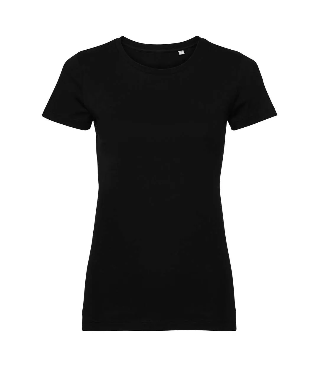 Womens/ladies Authentic Pure Organic Tee Black Russell-1