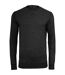 Build Your Brand Mens Plain Light Crewneck Sweater (Black) - UTRW5682